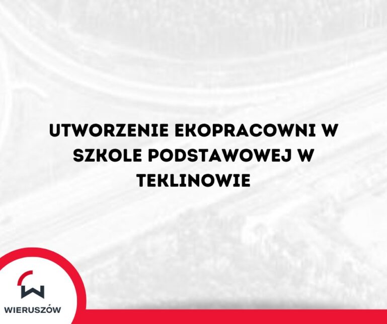 Utworzenie ekopracowni w Szkole Podstawowej w Teklinowie