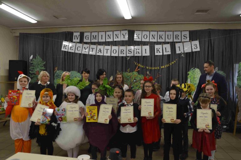 GMINNY KONKURS RECYTATORSKI KLAS I – III SP – relacja