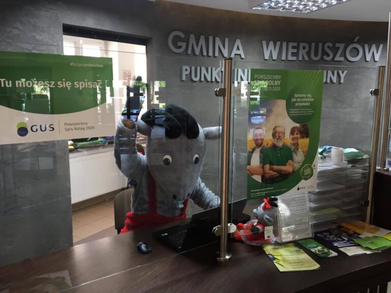 Stanowisko komputerowe Powszechnego Spisu Rolnego 2020